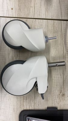 5 Inch Central control kastor rem ganda Untuk Roda Furnitur Rumah Sakit