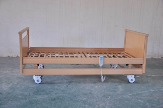 Bingkai Kayu Tempat Tidur Perawatan Listrik Tempat Tidur Perawatan Rumah Linear Actuator Tempat Tidur Perawatan Pasien