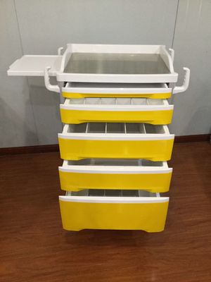 Pengiriman Obat Aluminium Alloy Frame Workstation Trolley Terintegrasi