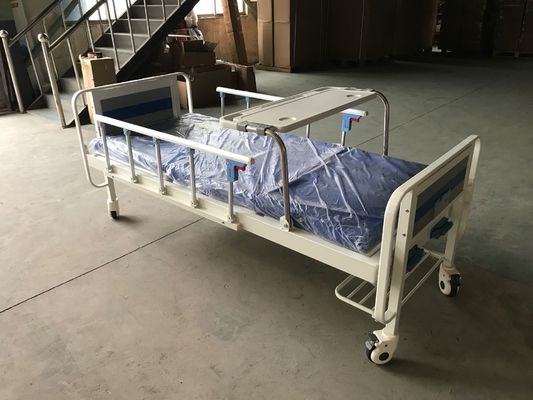 Manual Medis Dua Fungsi Tempat Tidur Rumah Sakit Dengan Dua Cranks Dan Over Bed Table
