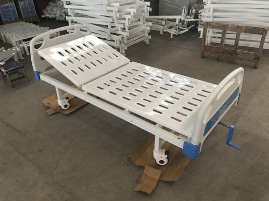 Tempat Tidur Rumah Sakit Single Crank Adjustable Back Manual 480mm 250kgs