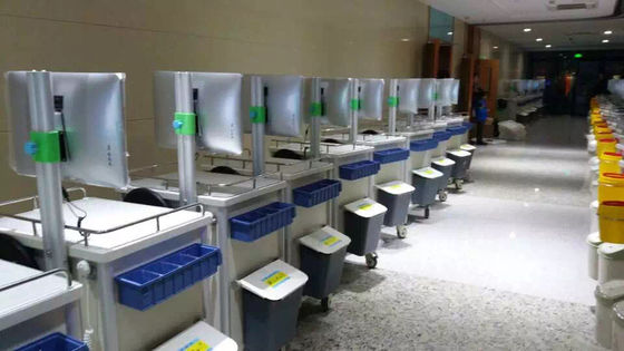Gerobak Obat Komputer Untuk Troli Workstation Rumah Sakit Secara Elektrik