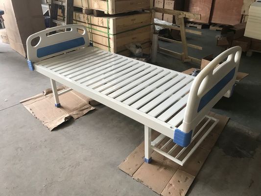 Fungsi Tunggal Penggunaan Medis Tempat Tidur Rumah Sakit Manual Satu Engkol Tanpa Roda