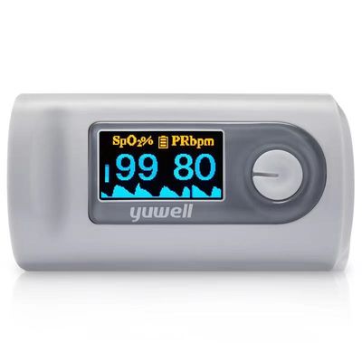 Bahan plastik oksimeter pulsa jari putih untuk oksimeter rumah sakit