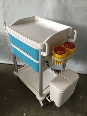 Troli Medis ABS On Wheels Medicine Dispensing Crash Cart Hospital
