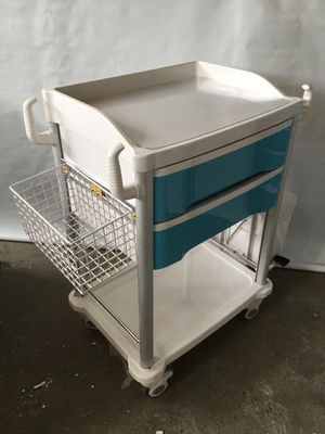 Troli Medis ABS On Wheels Medicine Dispensing Crash Cart Hospital