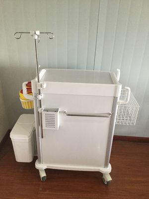 Troli Medis ABS On Wheels Medicine Dispensing Crash Cart Hospital