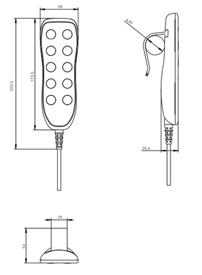 5 Fungsi Perawat Medis Remote Control Linear Actuator Dengan Kotak Kontrol