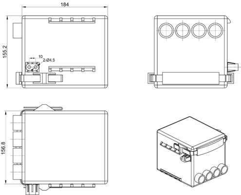 Abs 36VDC Light Duty Linear Actuator Controller SMPS Untuk Tempat Tidur Medis