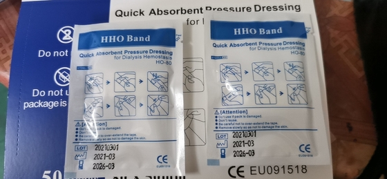 Dressing Tekanan Penyerap Cepat Untuk Bahan Habis Pakai Dialisis Hemostatis