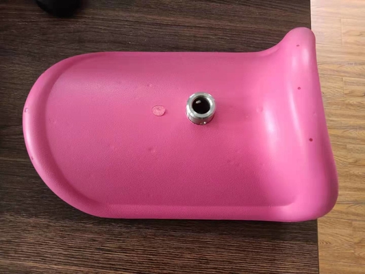 Stainless Steel PU Leg Holder Bagian Merah Muda Untuk Tempat Tidur Rumah Sakit Untuk Tempat Tidur Bersalin