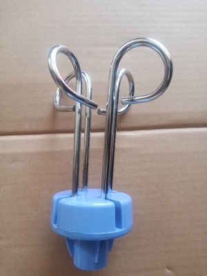 Kait Batang Infus Stainless Steel Biru Untuk Rumah Sakit