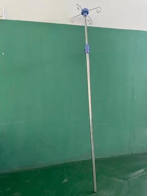 Stand Infus Biru Khusus Rumah Sakit Mobile Dengan 4 Kait