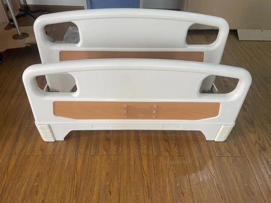 Wood Grain Color PP Hospital Bed Headboard Untuk Medis Rumah Sakit