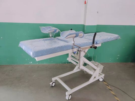 Meja Pengiriman Obstetri Listrik Warna Biru Medis