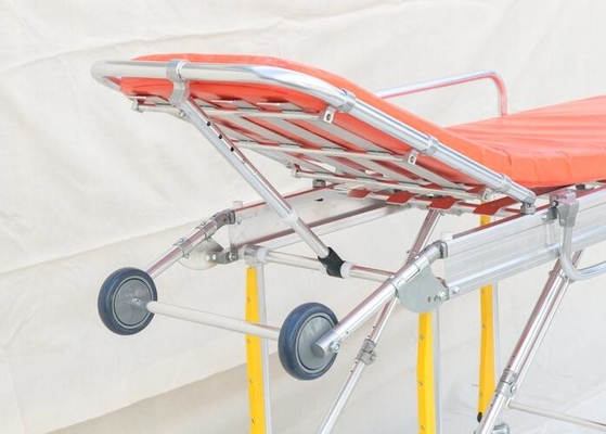 Bahan paduan aluminium tandu lipat darurat rumah sakit portabel tandu dewasa