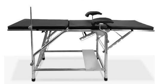 Tempat Tidur Rumah Sakit Tempat Tidur Stainless Steel Pemegang Kaki Dengan Tinggi Disesuaikan