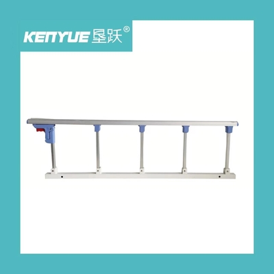 Pagar pembatas aluminium alloy lima kecepatan baru, pagar tempat tidur rumah sakit biru putih