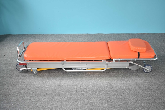 Trolley pemulihan pasien berkualitas tinggi bahan paduan aluminium produk medis lipat ambulans stretcher