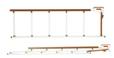 Pelindung Samping Tempat Tidur Rumah Sakit OEM Dengan Aluminium Alloy Ringan 1360 * 420mm