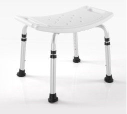 Kursi Mandi Adjustable Kembali Bisa Disesuaikan Aluminium Bule Putih Tinggi 50cm