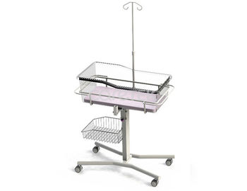 Baja karbon Rumah Sakit Bufet 4 Roda Infus Bingkai Tiang Keranjang 3 Inch Rem Kastor