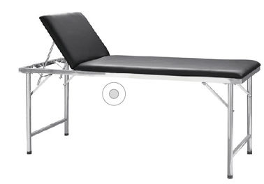 Sofa Pemeriksaan Medis Kasur Hitam, Tempat Tidur Pemeriksaan Rumah Sakit Dapat Disesuaikan
