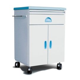 ABS Pastic Movable Hospital Bedside Table Laci Medis Kabinet