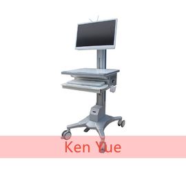 Troli Workstation Komputer Pindahan Terintegrasi, Keranjang Komputer Mobile Untuk Rumah Sakit