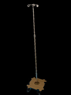 Aluminium Movable Standing IV Infusion Stand IV Pole Kamar Tidur Pasien