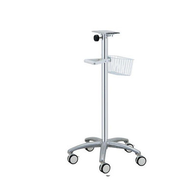 Trolley Trolley Monitor Troli Mobil Paduan Aluminium Tinggi yang Dapat Disesuaikan